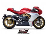 Układ wydechowy SC-PROJECT 70'S CONIC STAL CZARNY SLIP-ON MV AGUSTA SUPERVELOCE 800 2019-2021