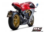 Układ wydechowy SC-PROJECT 70'S CONIC STAL CZARNY SLIP-ON MV AGUSTA SUPERVELOCE 800 2019-2021