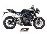 Układ wydechowy SC-PROJECT S1 TYTAN SLIP-ON TRIUMPH STREET TRIPLE 765 / S / R / RS 2017 - 2019