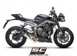 Układ wydechowy SC-PROJECT S1 TYTAN SLIP-ON TRIUMPH STREET TRIPLE 765 S / R / RS 2020 - 2021