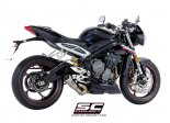 Układ wydechowy SC-PROJECT CR-T TYTAN SLIP-ON TRIUMPH STREET TRIPLE 765 S / R / RS 2020 - 2021