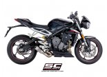 Układ wydechowy SC-PROJECT CR-T TYTAN SLIP-ON TRIUMPH STREET TRIPLE 765 S / R / RS 2020 - 2021