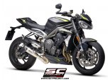 Układ wydechowy SC-PROJECT S1 TYTAN SLIP-ON TRIUMPH STREET TRIPLE S 660 / A2 2020 - 2021