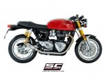 Układ wydechowy SC-PROJECT SHORT 70S CONICAL STAL 2 SLIP-ON TRIUMPH THRUXTON 1200 / R 2016