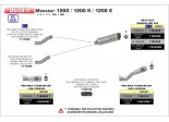 Układ Wydechowy ARROW DUCATI MONSTER 1200/R/S 2017/2021 LINK PIPE STAL