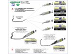 Układ Wydechowy ARROW KAWASAKI NINJA 400 2018/2021 FULL SYSTEM WORKS TYTAN CARBY END CAP