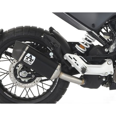 Układ Wydechowy ARROW HUSQVARNA SVARTPILEN/VITPILEN 125 2021 INDY RACE ALUMINIUM DARK CARBY END CAP