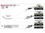Układ Wydechowy ARROW HONDA X-ADV 750 2021 RACE-TECH KARBON