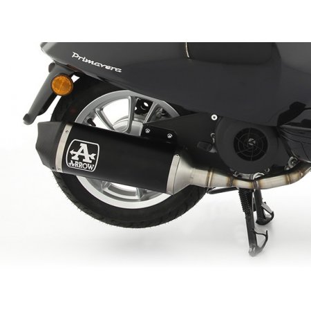 Układ Wydechowy ARROW PIAGGIO VESPA PRIMAVERA 125 3V IE 2021 URBAN ALUMINIUM DARK CARBY END CAP