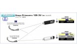 UKŁAD WYDECHOWY ARROW PIAGGIO VESPA PRIMAVERA 125 3V IE 2021 KOLEKTOR STAL
