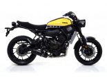 Układ Wydechowy ARROW YAMAHA XSR 700 2016/2020 JET RACE STAL NICHROM DARK CARBY END CAP