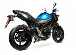 SV650 2016+ / SV650 X 2018+ Serket Parallel Slip-on Stal RSI120SEO