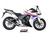 Układ wydechowy SC-PROJECT OVAL KARBON SLIP-ON HONDA CBR500R 2012 - 2016