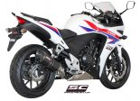 Układ wydechowy SC-PROJECT OVAL KARBON SLIP-ON HONDA CBR500R 2012 - 2016