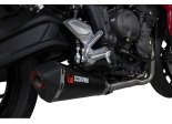 Kompletny Układ Wydechowy Scorpion Triumph Trident 660 2021/+ Serket Taper Carbon RTR91SYSCEO