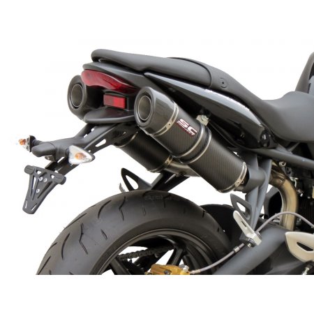 Układ wydechowy SC-PROJECT GP-TECH KARBON 2 SLIP-ON TRIUMPH STREET TRIPLE 675 / R 2007 - 2012