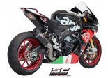 Układ wydechowy SC-PROJECT OVAL KARBON SLIP-ON APRILIA RSV4 / RF / RR 2015 - 2016