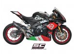 Układ wydechowy SC-PROJECT OVAL KARBON SLIP-ON APRILIA RSV4 / RF / RR 2015 - 2016