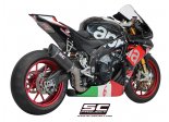 Układ wydechowy SC-PROJECT OVAL KARBON SLIP-ON APRILIA RSV4 / RF / RR 2015 - 2016