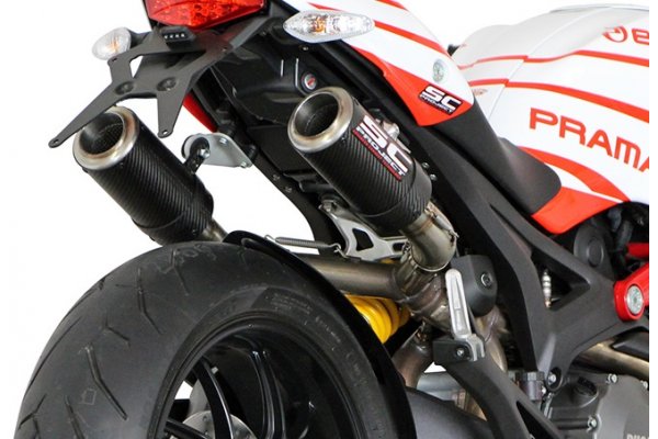 Układ wydechowy SC-PROJECT CR-T KARBON 2 SLIP-ON DUCATI MONSTER 796 2010 - 2014