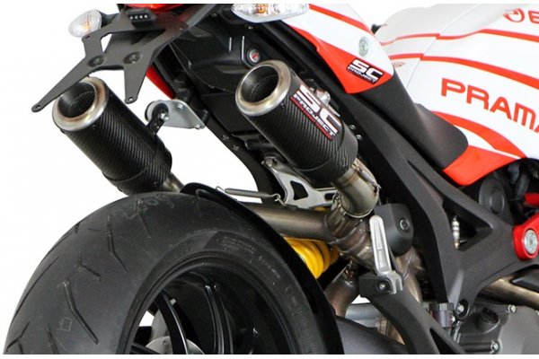 Układ wydechowy SC-PROJECT CR-T KARBON 2 SLIP-ON DUCATI MONSTER 1100 / S 2009 - 2010