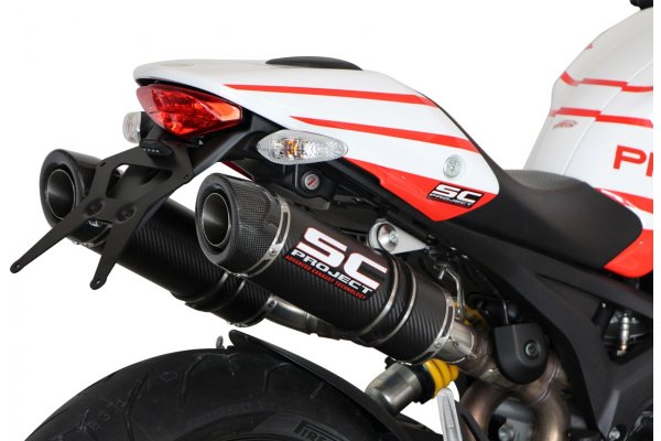 Układ wydechowy SC-PROJECT GP-TECH KARBON 2 SLIP-ON DUCATI MONSTER 796 2010 - 2014