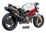 Układ wydechowy SC-PROJECT OVAL KARBON 2 SLIP-ON DUCATI MONSTER 796 2010 - 2014