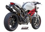 Układ wydechowy SC-PROJECT OVAL KARBON 2 SLIP-ON DUCATI MONSTER 796 2010 - 2014