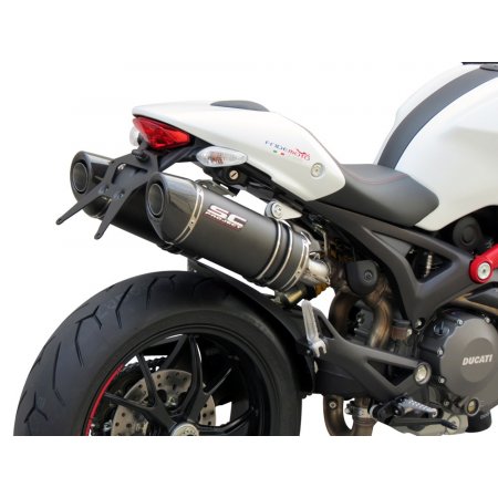 Układ wydechowy SC-PROJECT OVAL KARBON 2 SLIP-ON DUCATI MONSTER 796 2010 - 2014