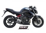 Układ wydechowy SC-PROJECT OVAL KARBON SLIP-ON KAWASAKI VERSYS 2007 - 2011