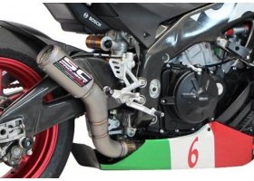 Układ wydechowy SC-PROJECT CR-T MESH TYTAN SLIP-ON APRILIA RSV4 / RF / RR 2015 - 2016