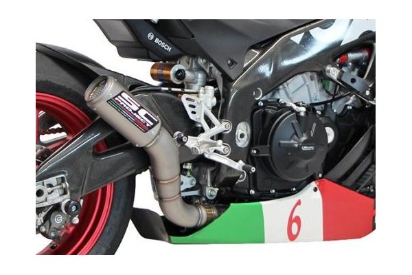 Układ wydechowy SC-PROJECT CR-T MESH TYTAN SLIP-ON APRILIA RSV4 / RF / RR 2015 - 2016