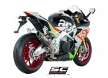 Układ wydechowy SC-PROJECT OVAL KARBON SLIP-ON APRILIA RSV4 / RF / RR 2017