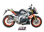 Układ wydechowy SC-PROJECT OVAL KARBON SLIP-ON APRILIA TUONO V4 1100 / FACTORY / RR 2017 - 2020