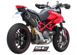 Układ wydechowy SC-PROJECT OVAL KARBON SLIP-ON DUCATI HYPERMOTARD 1100 / EVO / SP 2010 - 2012