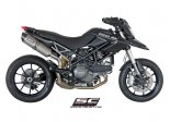 Układ wydechowy SC-PROJECT OVAL TYTAN SLIP-ON DUCATI HYPERMOTARD 796