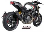 Układ wydechowy SC-PROJECT OVAL KARBON SLIP-ON DUCATI MONSTER 1100 EVO 2011 - 2013