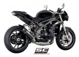 Układ wydechowy SC-PROJECT OVAL KARBON SLIP-ON TRIUMPH SPEED TRIPLE 1050 / S / R 2016 - 2017