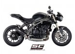 Układ wydechowy SC-PROJECT OVAL KARBON SLIP-ON TRIUMPH SPEED TRIPLE 1050 / S / R 2016 - 2017