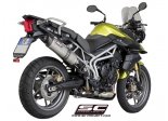 Układ wydechowy SC-PROJECT OVAL TYTAN SLIP-ON TRIUMPH TIGER 800 / XC 2010 - 2016