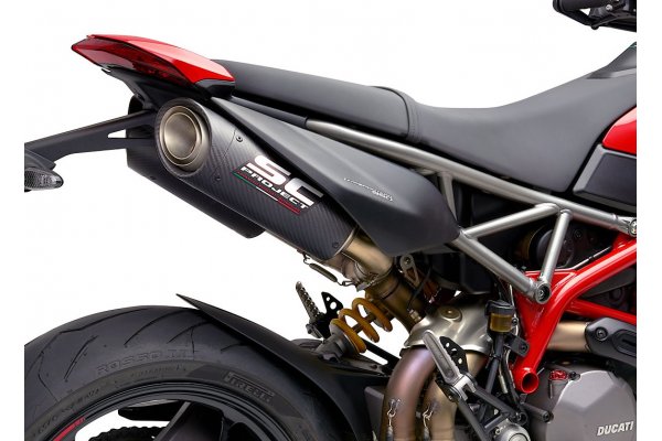 Układ wydechowy SC-PROJECT S1 KARBON 2 SLIP-ON DUCATI HYPERMOTARD 950 / RVE / SP 2021 - 2022