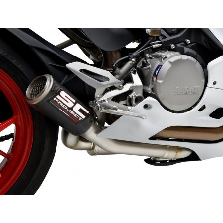 Układ wydechowy SC-PROJECT CR-T M2 MESH KARBON HALF-SYSTEM DUCATI PANIGALE V2 2020 - 2021