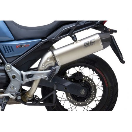 Układ wydechowy SC-PROJECT X-PLORER II TYTAN SLIP-ON MOTO GUZZI V85 TT 2021