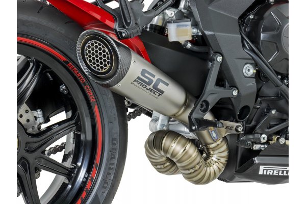 Układ wydechowy SC-PROJECT S1 TYTAN SLIP-ON MV AGUSTA DRAGSTER 800