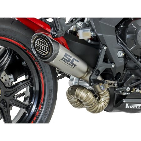 Układ wydechowy SC-PROJECT S1 TYTAN SLIP-ON MV AGUSTA DRAGSTER 800