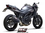 Układ wydechowy SC-PROJECT OVAL KARBON SLIP-ON SUZUKI SV650 / SV650 A2 2021