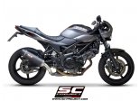 Układ wydechowy SC-PROJECT OVAL KARBON SLIP-ON SUZUKI SV650 / SV650 A2 2021