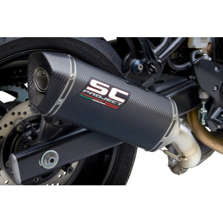 Układ wydechowy SC-PROJECT SC1-M KARBON SLIP-ON SUZUKI SV650 / SV650 A2 2021