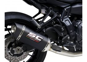 Układ wydechowy SC-PROJECT SC1-S KARBON FULL SYSTEM YAMAHA MT-07 2021