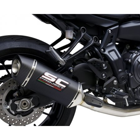 Układ wydechowy SC-PROJECT SC1-S KARBON FULL SYSTEM YAMAHA MT-07 2021